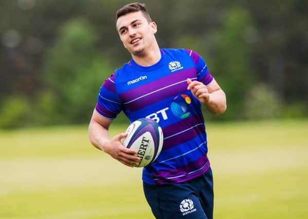 Quick to grab his chance: Damien Hoyland has proved he can take any opportunity that comes his way, and now he wants to take a big step on the road to becoming a Scotland regular. Photograph: Ross Parker/SNS