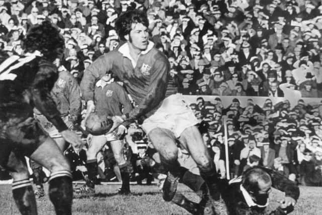 Welsh stand-off Barry John in action during the Lions' 1971 tour of New Zealand. Picture: Central Press/Hulton Archive/Getty Images