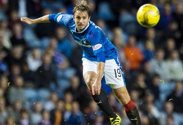 Niko Kranjcar is back training with the Rangers team following cruciate ligament damage. Photograph: Craig Williamson/SNS