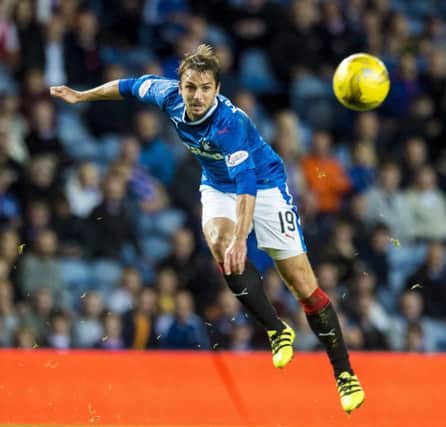 Niko Kranjcar is back training with the Rangers team following cruciate ligament damage. Photograph: Craig Williamson/SNS
