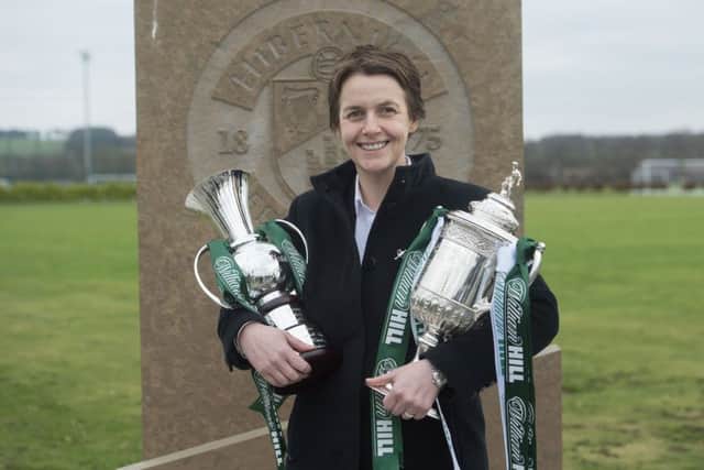 Hibernian chief executive Leeann Dempster. Pic: SNS/Craig Foy