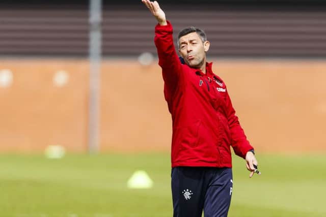 Rangers manager Pedro Caixinha has expressed concern about St Johnstone's direct play. Pic: SNS/Roddy Scott