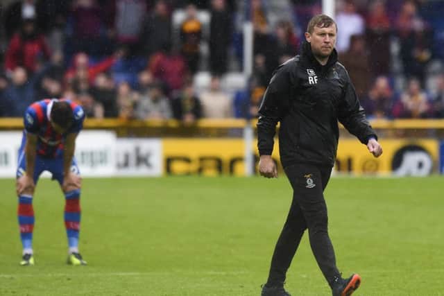 Inverness CT manager Richie Foran at full-time. Pic: SNS/Craig Williamson