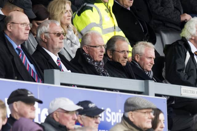 Inverness CT Chairman Kenny Cameron (right) watches on. Pic: SNS/Craig Williamson