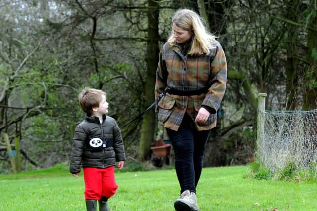 Lucy Bostock invented her More-2-Explore device after becoming separated from her young son at a theme park. Picture: Lisa Ferguson