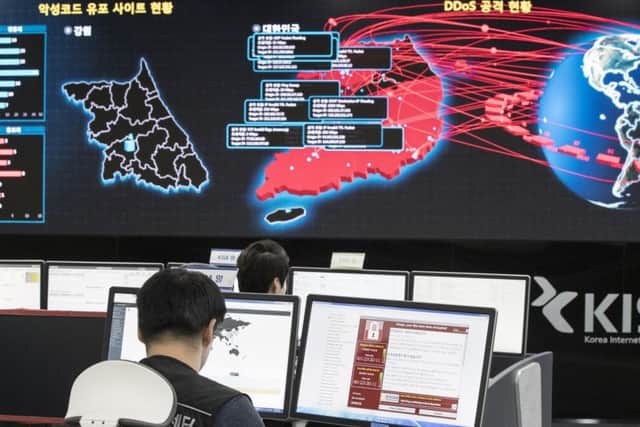 The Titanium consortium aims to tackle the use of blockchain in crimes such as the recent WannaCry ransomware attack. Picture: Yun Dong-jin/Yonhap via AP