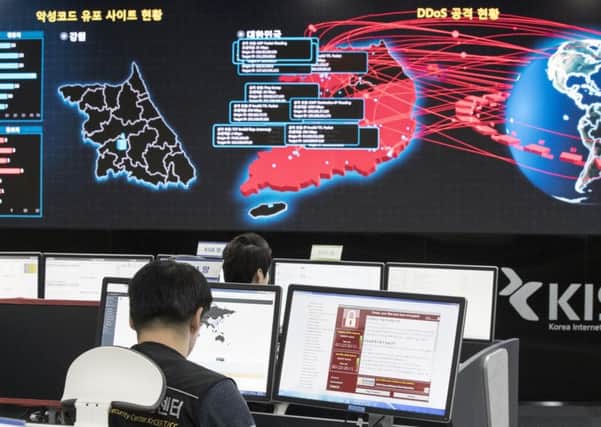 The Titanium consortium aims to tackle the use of blockchain in crimes such as the recent WannaCry ransomware attack. Picture: Yun Dong-jin/Yonhap via AP