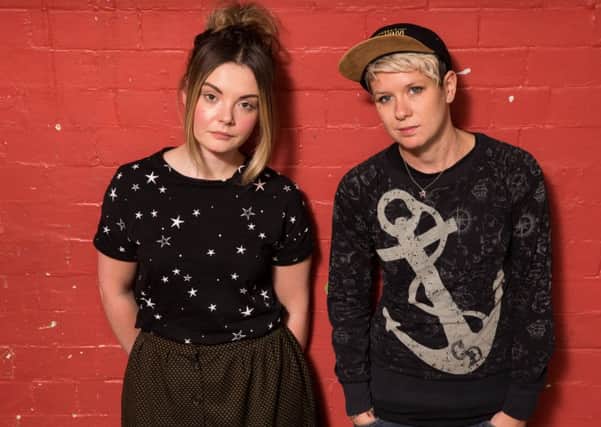 Stina Tweeddale, left, and Cat Myers of Honeyblood have a Say award nomination. Picture: Robert Perry