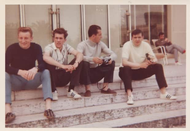 Brian Rafferty, second right with, from left, Tommy Gemmell, Steve Chalmers and Bobby Murdoch.