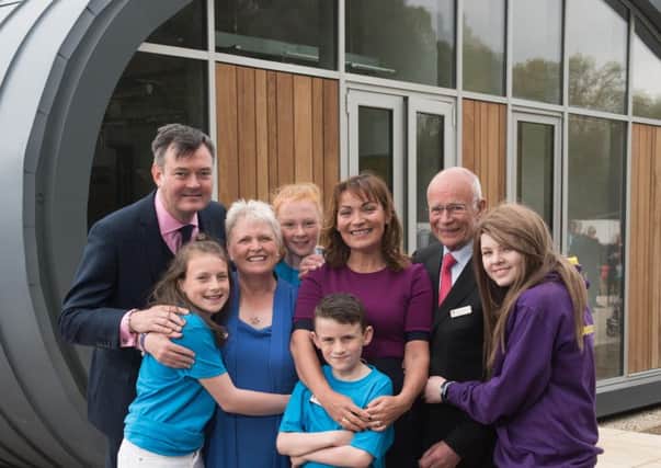 Official opening of the charity-funded RippleRetreat holiday home, near Callander, for families hit by cancer. Picture: Contributed