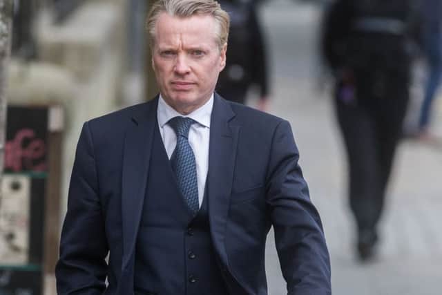 Former Rangers owner Craig Whyte arrives at the High Court. Picture: John Devlin