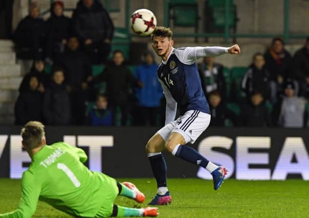 Oliver Burke will play for Scotland Under-20s in the Toulon tournament instead of facing England. Picture: SNS.