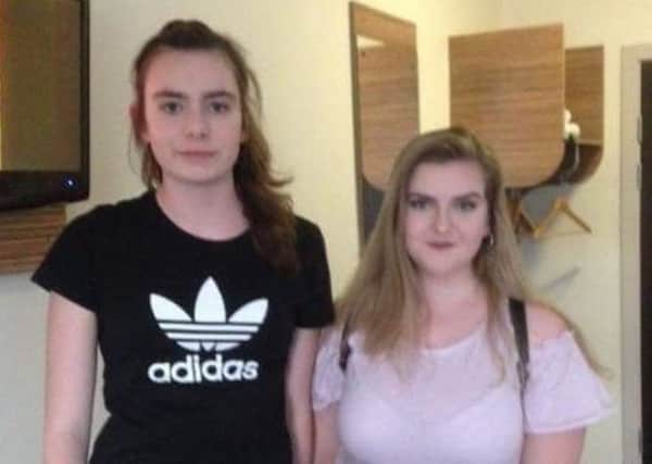 Laura MacIntyre, 15 and Eilidh MacLeod, 14, were at the concert but haven't been in touch with family since Monday. Picture: Contributed