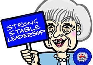 Prime Minister Theresa May placard emoji. Picture: Contributed