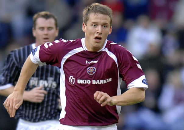 Christophe Berra returns to Tynecastle eight years after departing. Picture: Ian Rutherford