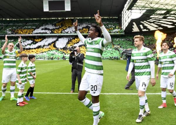 Celtic's Dedryck Boyata emerges from the tunnel before the game against Hearts. Picture: Craig Williamson/SNS