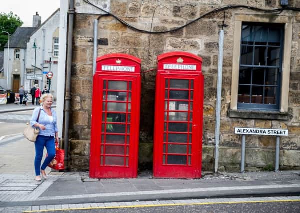Telephone boxes in Kirkintilloch recall the days of the Lion Foundry. Picture: John Devlin