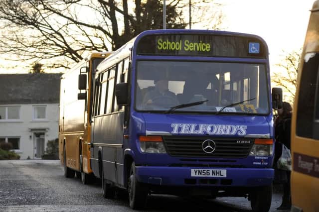 More than one third of secondary pupils travel to school by bus. Picture: Johnston Press