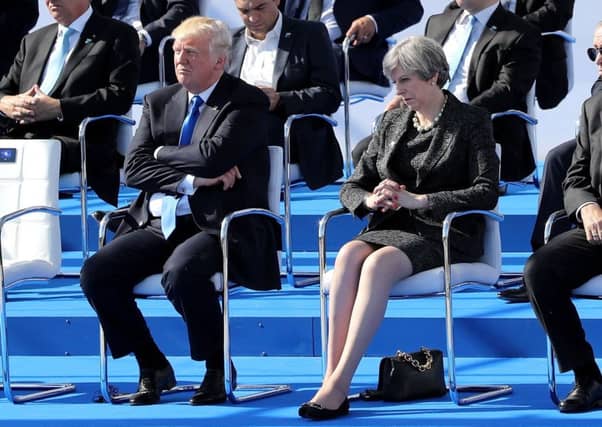Donald Trump was rebuked by Theresa May over intelligence leaks. Picture: Getty Images