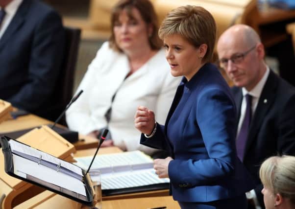 Nicola Sturgeon pays tribute to Manchester bombing victim Eilidh MacLeod at FMQs. Picture: PA