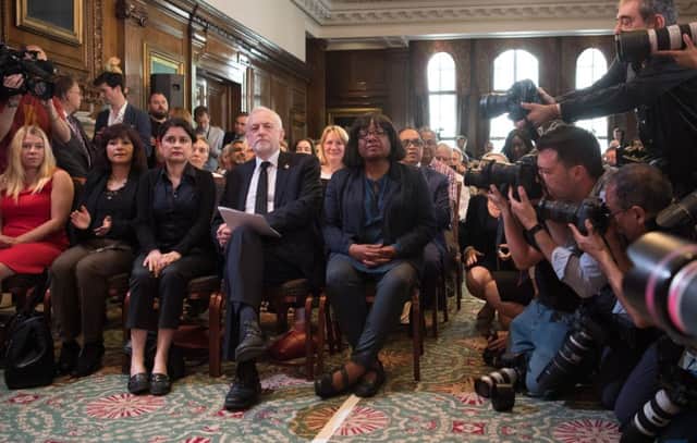 Jeremy Corbyn has been accused of deflecting blame in terror speech. Pic: Carl Court/Getty Images