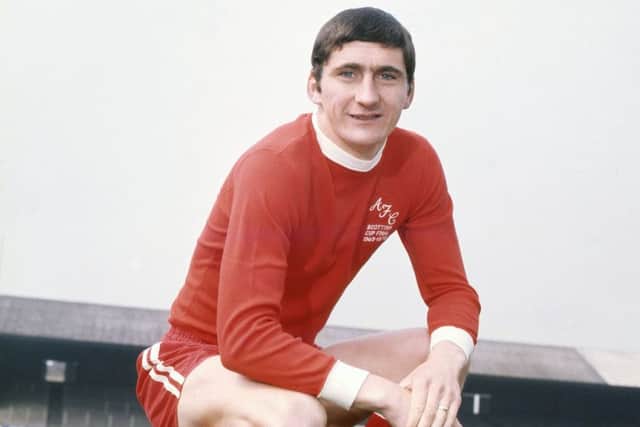 Jim Hermiston in his pomp as an Aberdeen defender of the early 1970s. Picture: SNS