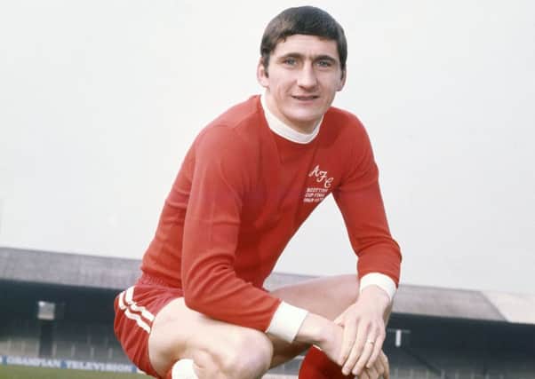 Jim Hermiston in his pomp as an Aberdeen defender of the early 1970s. Picture: SNS