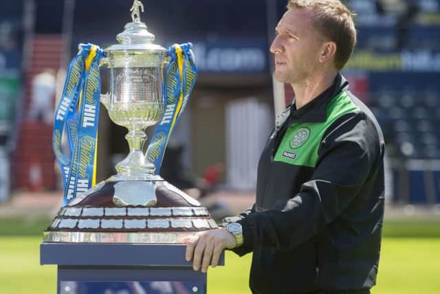 Celtic manager Brendan Rodgers is looking to get his hands on the Scottish Cup. Picture: SNS