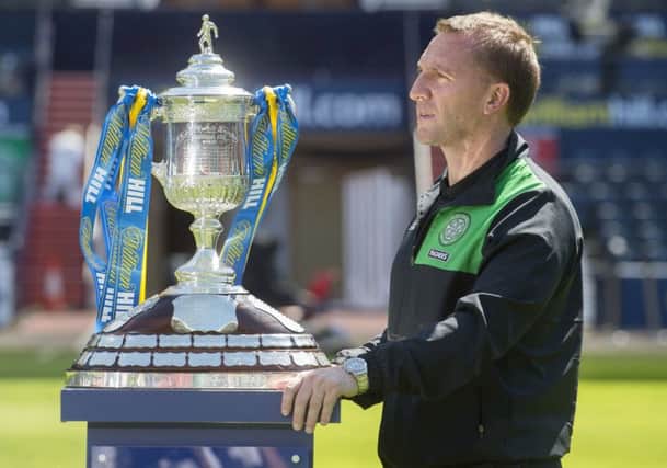 Celtic manager Brendan Rodgers is looking to get his hands on the Scottish Cup. Picture: SNS