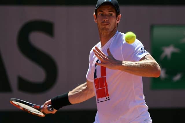 World No 1 Andy Murray during a training session ahead of the French Open in Paris. Picture: Gabriel Bouys/AFP/Getty Images