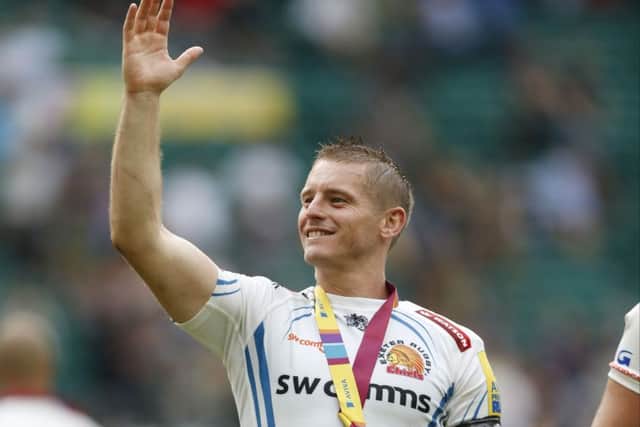 Exeter Chiefs' Gareth Steenson  celebrates after the Aviva Premiership Final at Twickenham. Picture: Paul Harding/PA Wire