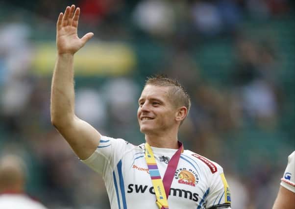 Exeter Chiefs' Gareth Steenson  celebrates after the Aviva Premiership Final at Twickenham. Picture: Paul Harding/PA Wire