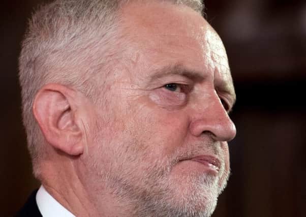 Opposition Labour Party leader Jeremy Corbyn makes a speech on defence. (Photo by Carl Court/Getty Images)