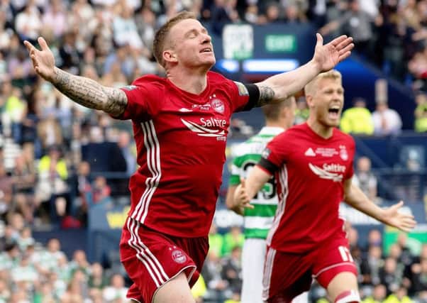 Jonny Hayes scored for Aberdeen against Celtic in the Scottish Cup final. Pic: SNS