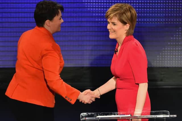 Nicola Sturgeon had a successful election campaign on TV in 2015, above, but has hit problems this time around. Picture; Getty