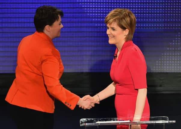 Nicola Sturgeon had a successful election campaign on TV in 2015, above, but has hit problems this time around. Picture; Getty