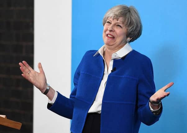 Prime Minister Theresa May used a speech in Wolverhampton to attack Jeremy Corbyn as a weak leader. Picture: Getty Images