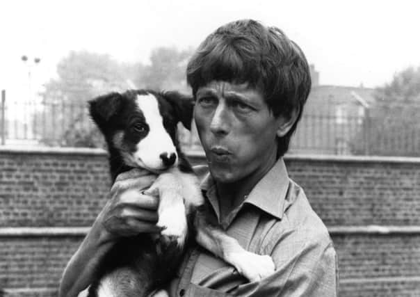 John Noakes with his beloved Shep, his television pet from the children's show 'Blue Peter'.  Picture: Keystone/Getty Images