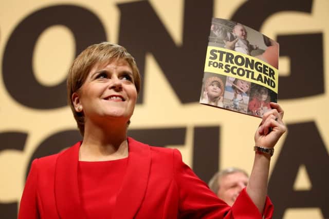 A new poll suggests the SNP could lose six seats at the general election - but Nicola Sturgeon's party would still comfortably remain Scotland's biggest party in terms of MPs. Picture: Jane Barlow/PA