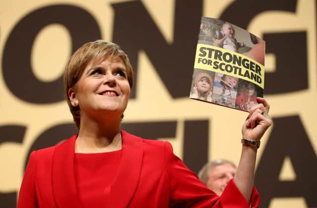 A new poll suggests the SNP could lose six seats at the general election - but Nicola Sturgeon's party would still comfortably remain Scotland's biggest party in terms of MPs. Picture: Jane Barlow/PA
