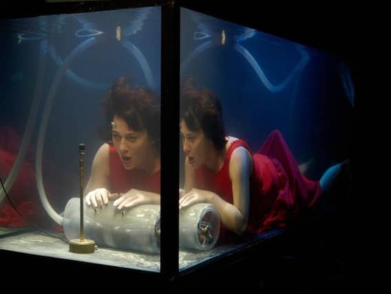 Laila Skovmand is one of the performers in Danish company Between Music's show AquaSonic.