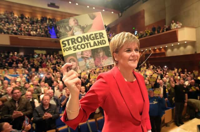 The SNP dominate the online searches in Scotland. Picture: LESLEY MARTIN/AFP/Getty Images
