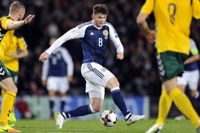 Oliver Burke will captain Scotland U20 against their Czech Republic counterparts. Picture Michael Gillen