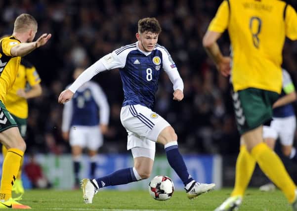 Oliver Burke will captain Scotland U20 against their Czech Republic counterparts. Picture Michael Gillen