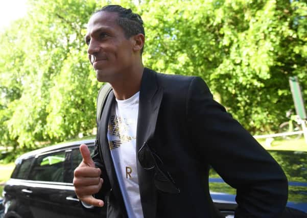 Rangers target Bruno Alves arrived in Glasgow yesterday. Picture: Craig Williamson/SNS