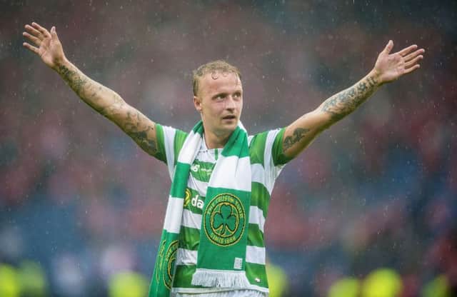 Celtic's Leigh Griffiths has been excellent despite falling behind Moussa Dembele in the Parkhead pecking order. Picture: SNS
