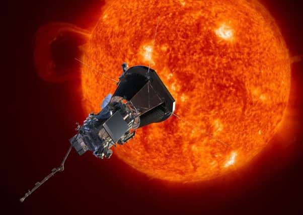 The Parker Solar Probe will travel at speeds of up to 430,000 miles per hour as it flies around the Suns outer atmosphere. Picture: PA