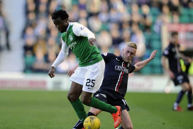 Efe Ambrose has signed a two-year deal with Hibs. Picture: Michael Gillen
