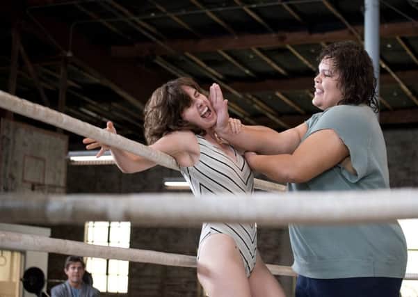 Alison Brie stars in Netflix's new women's wrestling drama, GLOW, out 23 June