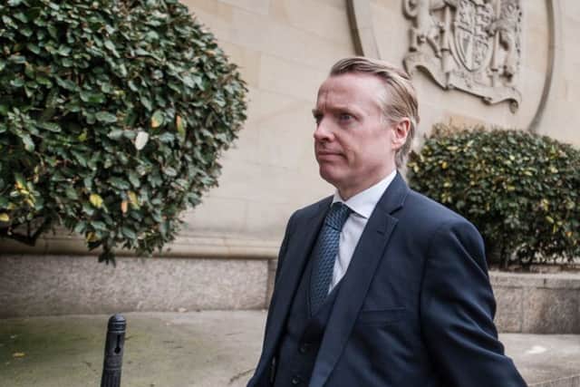 Former Rangers owner Craig Whyte arrives at the High Court in Glasgow. Picture: John Devlin